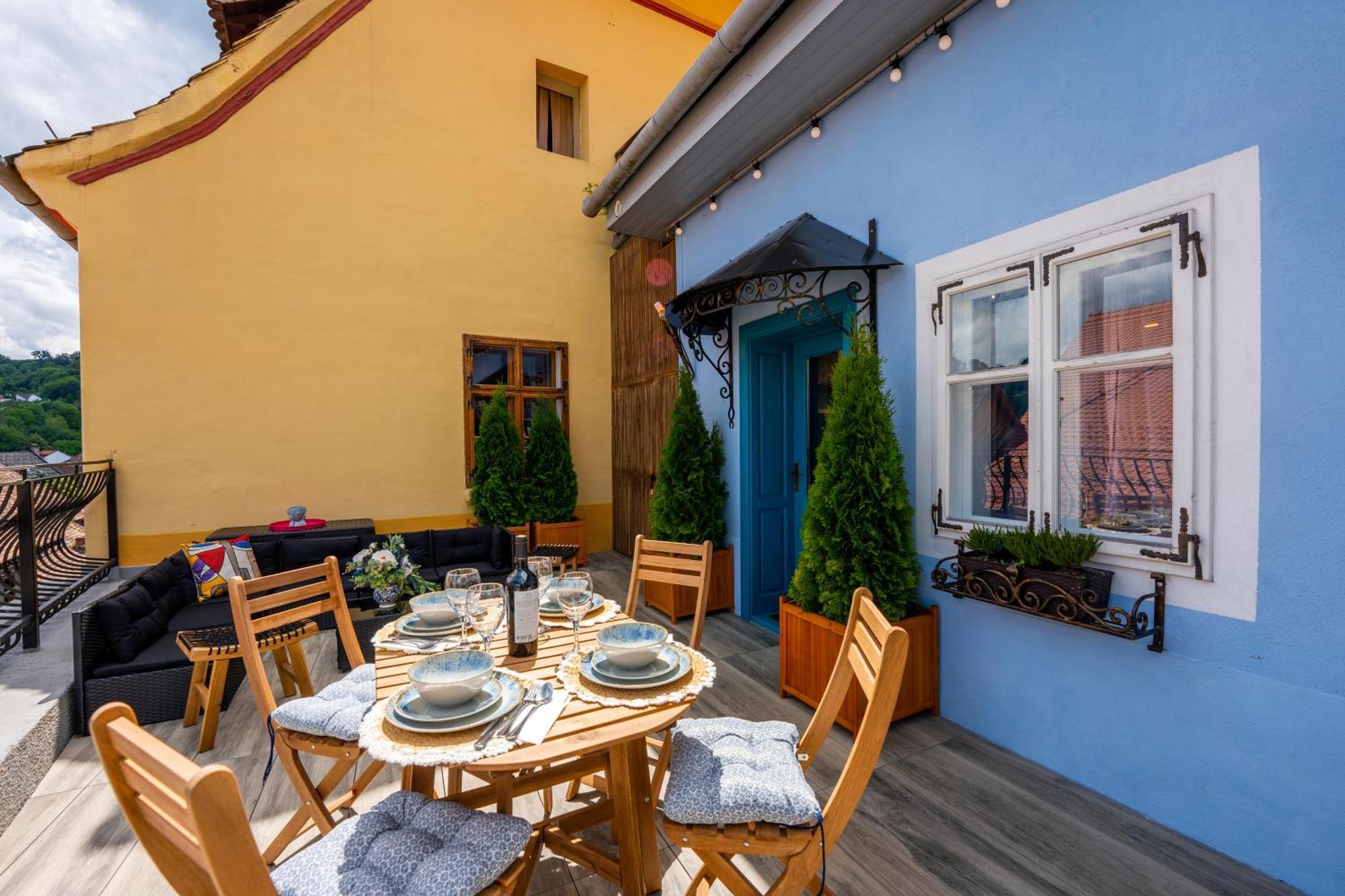 Casa Albastra By Casa Otto Appartement Sighişoara Buitenkant foto
